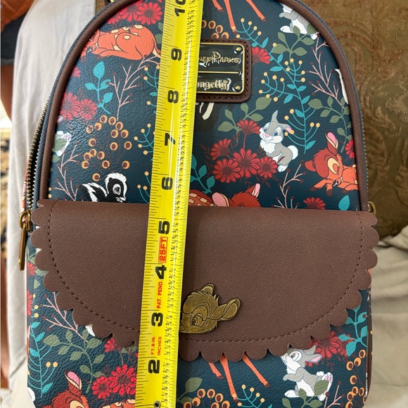 Loungefly Brown Floral Backpack Vibrant Design/Bambi - Picture 6 of 7